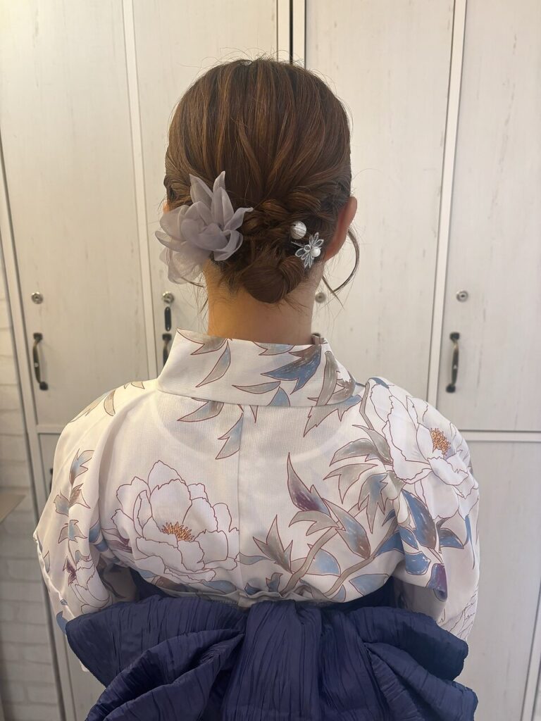 ボブでもできる浴衣ヘア